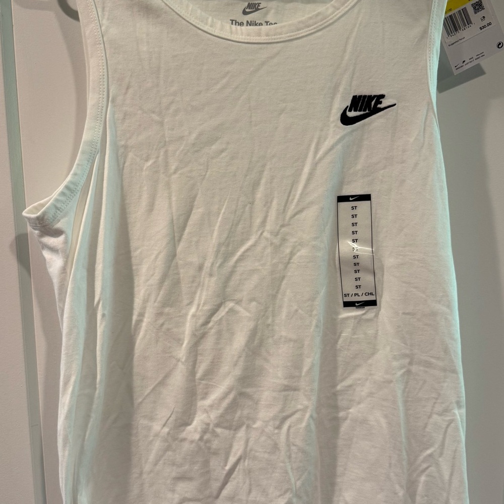 Nike Men's White Tank Top